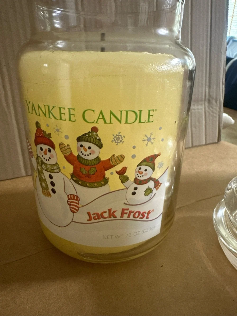 Yankee Candle lid bright mantel